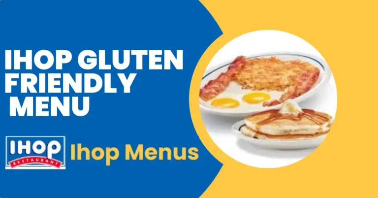 IHOP Gluten Friendly Menu Prices