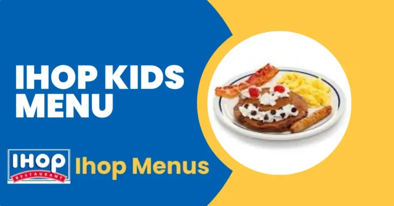 IHOP Kids Menu Prices