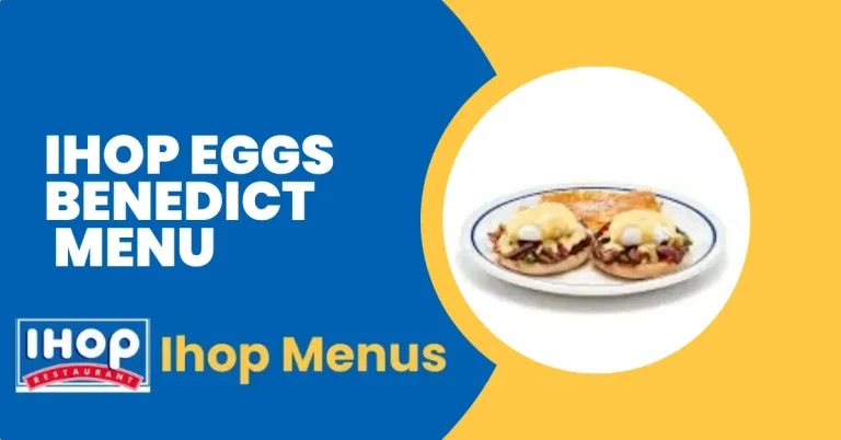 Ihop Eggs Benedict Menu Prices