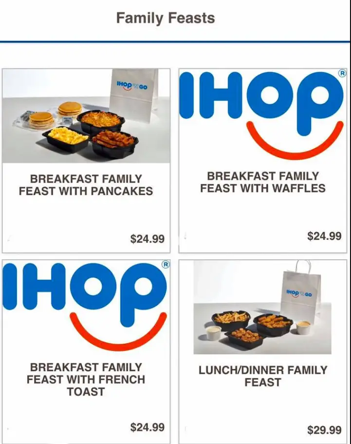 Ihop Family Feast Menu