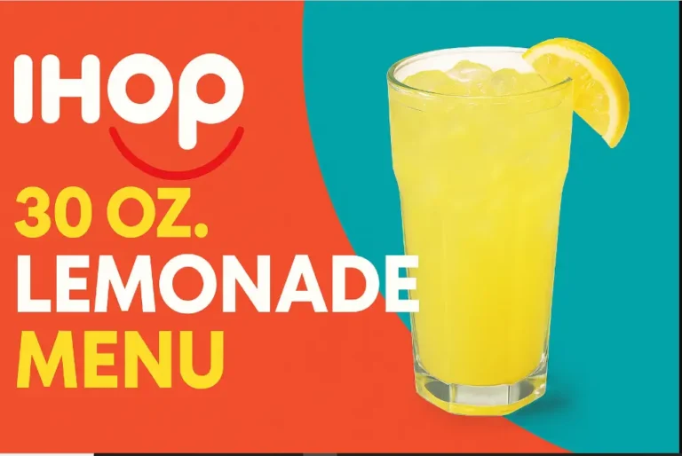 Ihop 30 oz. Lemonade Menu Price