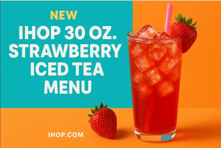 Ihop 30 oz. Strawberry Iced Tea Menu Price