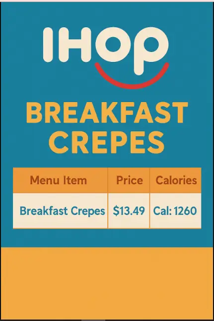 Ihop Breakfast Crepes Menu