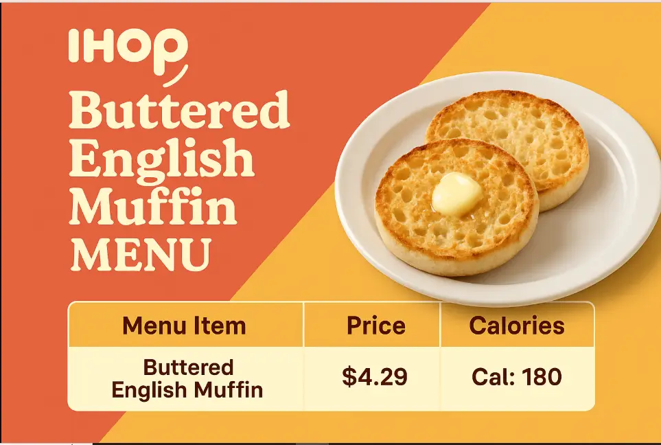 Ihop Buttered English Muffin Menu