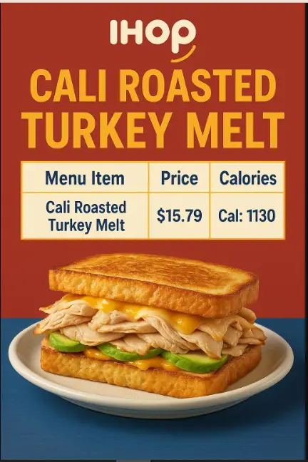 Ihop Cali Roasted Turkey Melt Menu
