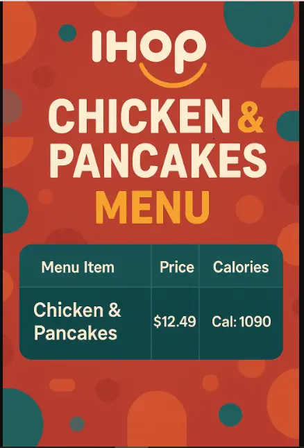 Ihop Chicken & Pancakes Menu