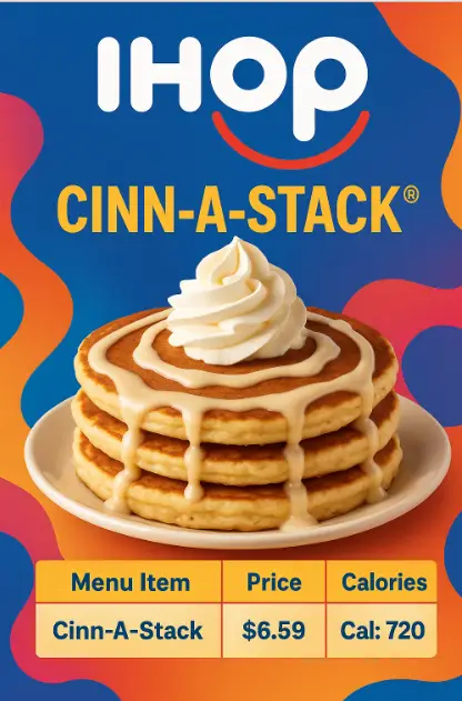 Ihop Cinn-A-Stack® Menu