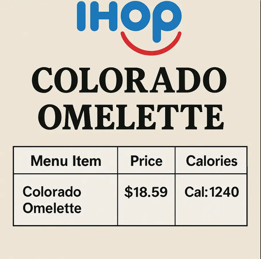Ihop Colorado Omelette Menu