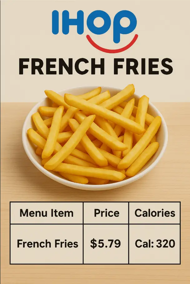 Ihop French Fries Menu Price