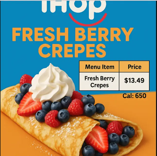 Ihop Fresh Berry Crepes Menu