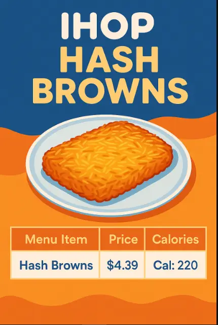 Ihop Hash Browns Menu