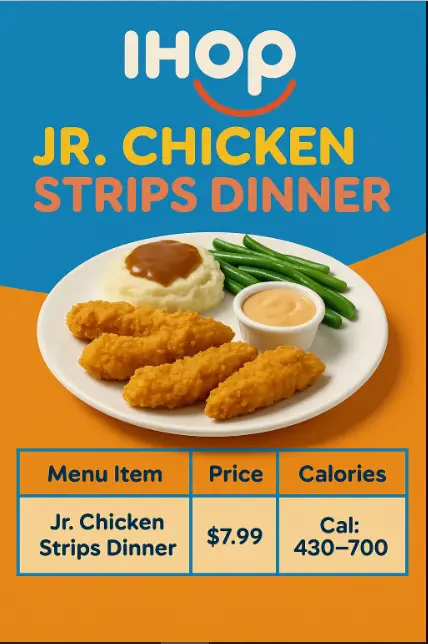 Ihop Jr. Chicken Strips Dinner Menu