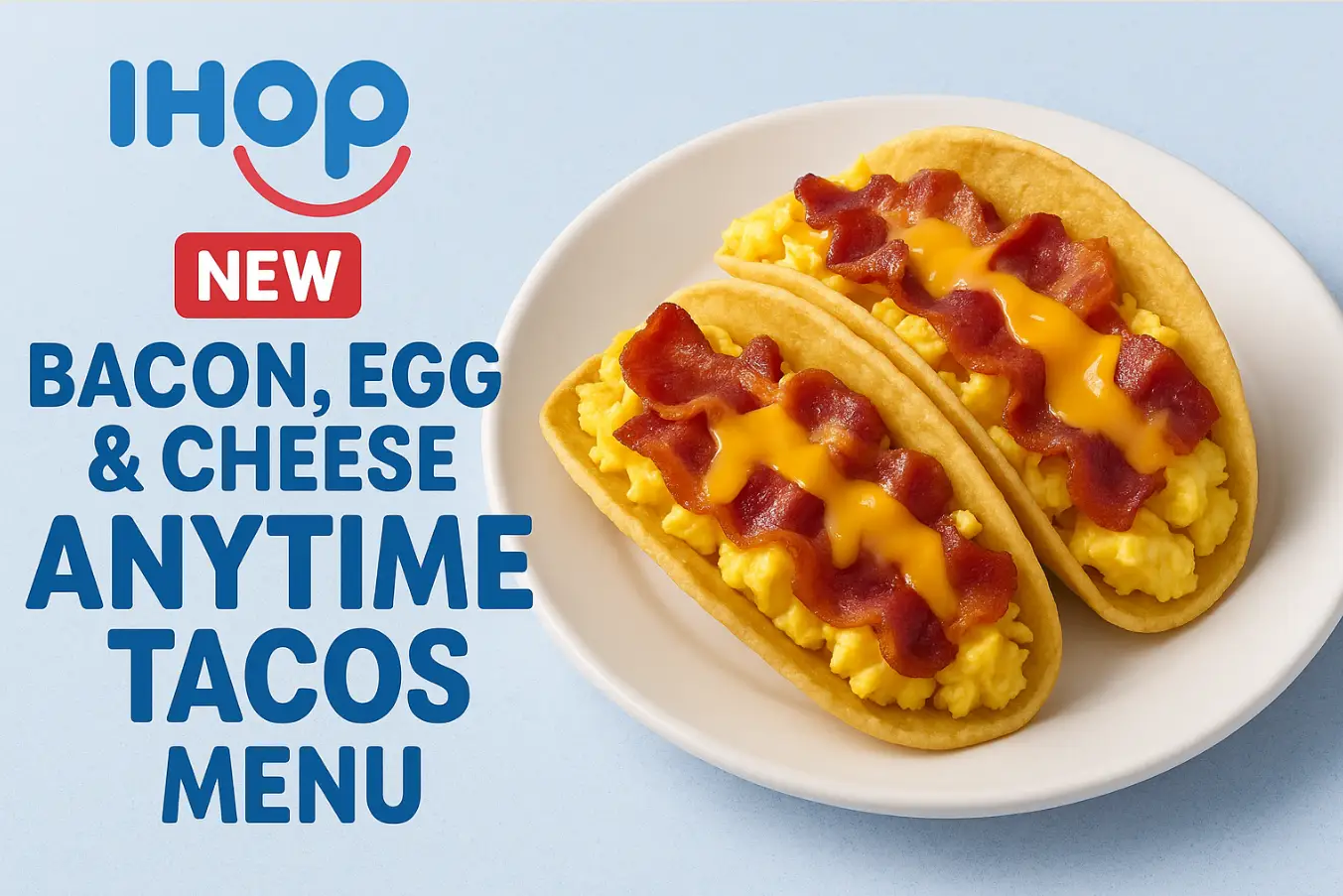 Ihop New Bacon Egg Cheese Anytime Tacos Menu Price