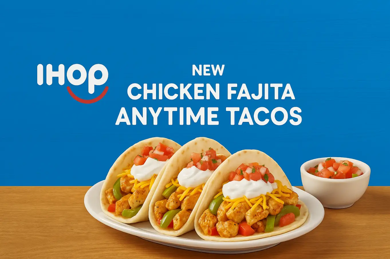 Ihop New Chicken Fajita Anytime Tacos Menu Prices