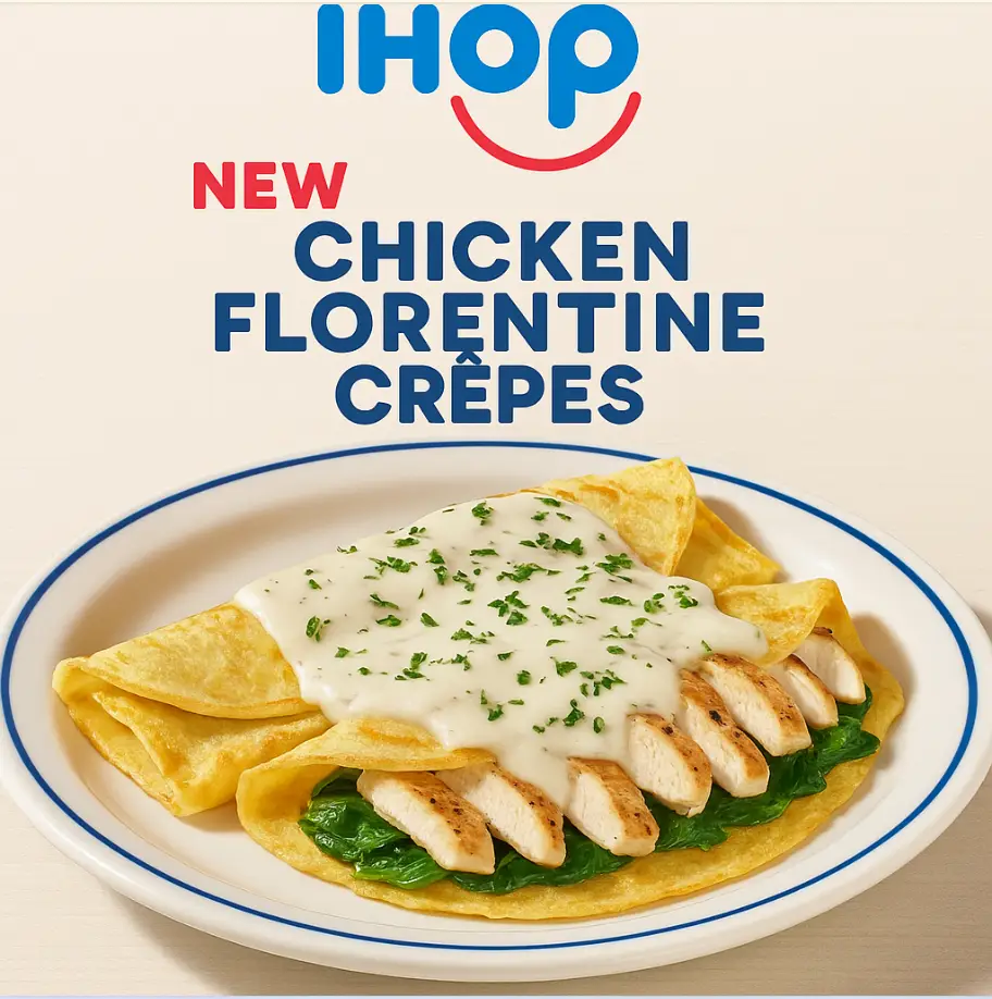 Ihop New Chicken Florentine Crepes Menu Price