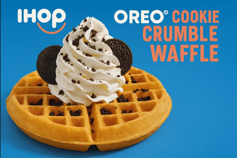 Ihop Oreo® Cookie Crumble Waffle Menu Price